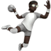 🤾🏿 person playing handball: dark skin tone display on Apple